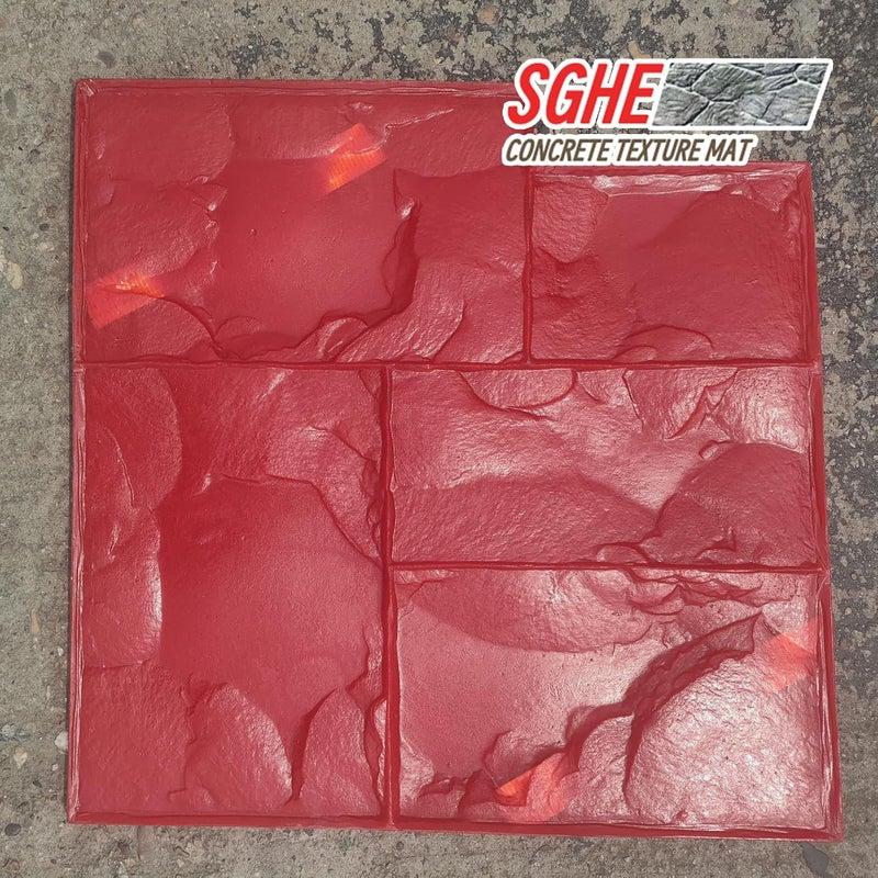 SGHE 23.6" x 23.6" Concrete Mold Stamps - Multiple Patterns and Textures, Stone Texture, Outdoor Stone Forms - Image 5